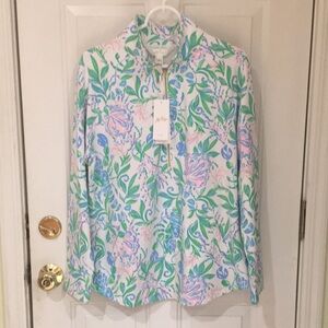 NWT Lilly Pulitzer Popover size Large Resort White Just a Pinch